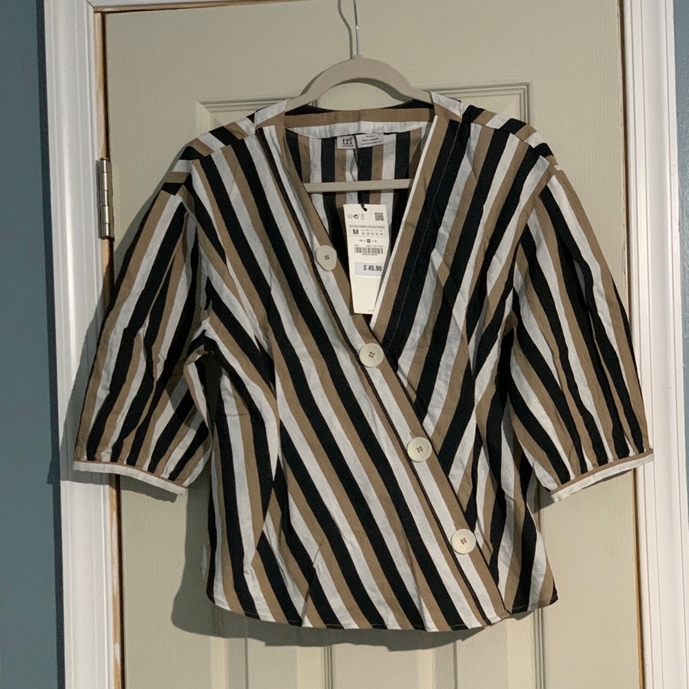 Zara linen blouse
